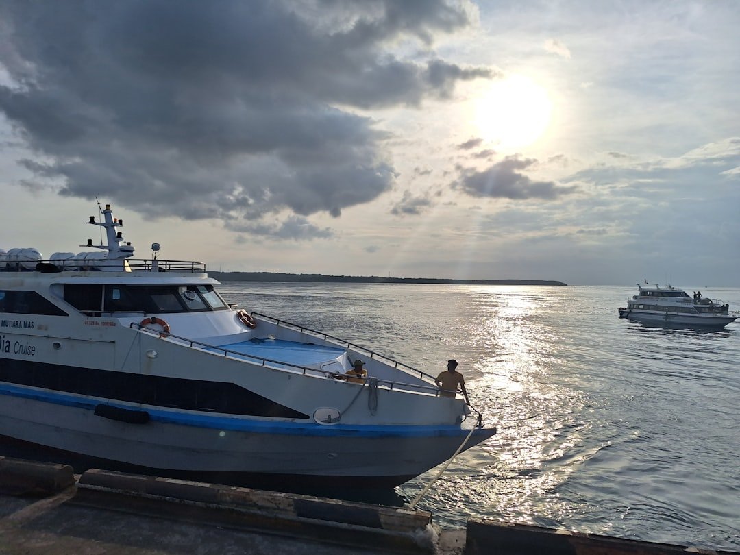 a boat that is sitting in the water