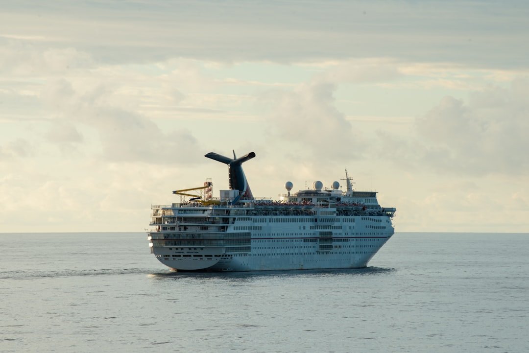 a large ship in the water