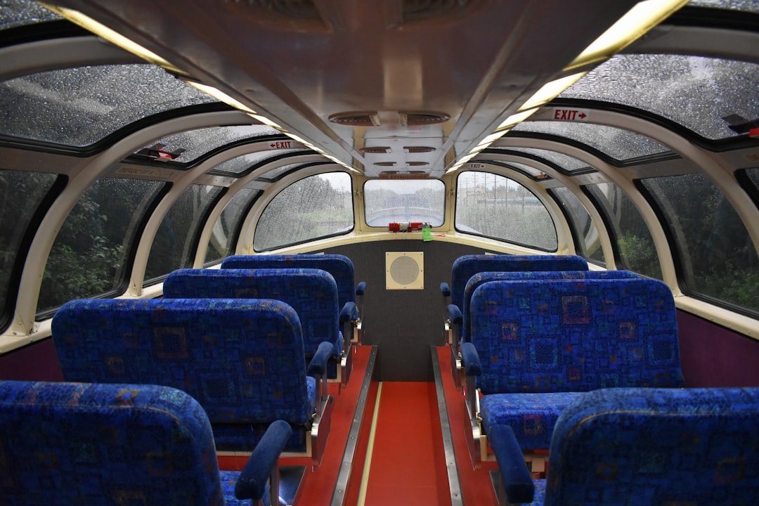 empty vehicle with glass windows