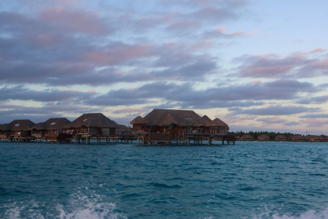 a body of water that has some houses on it