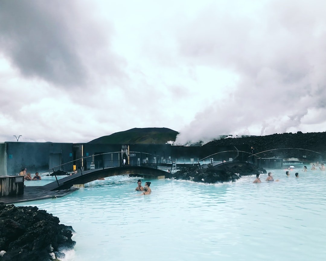 people in blue lagoon Iceland
