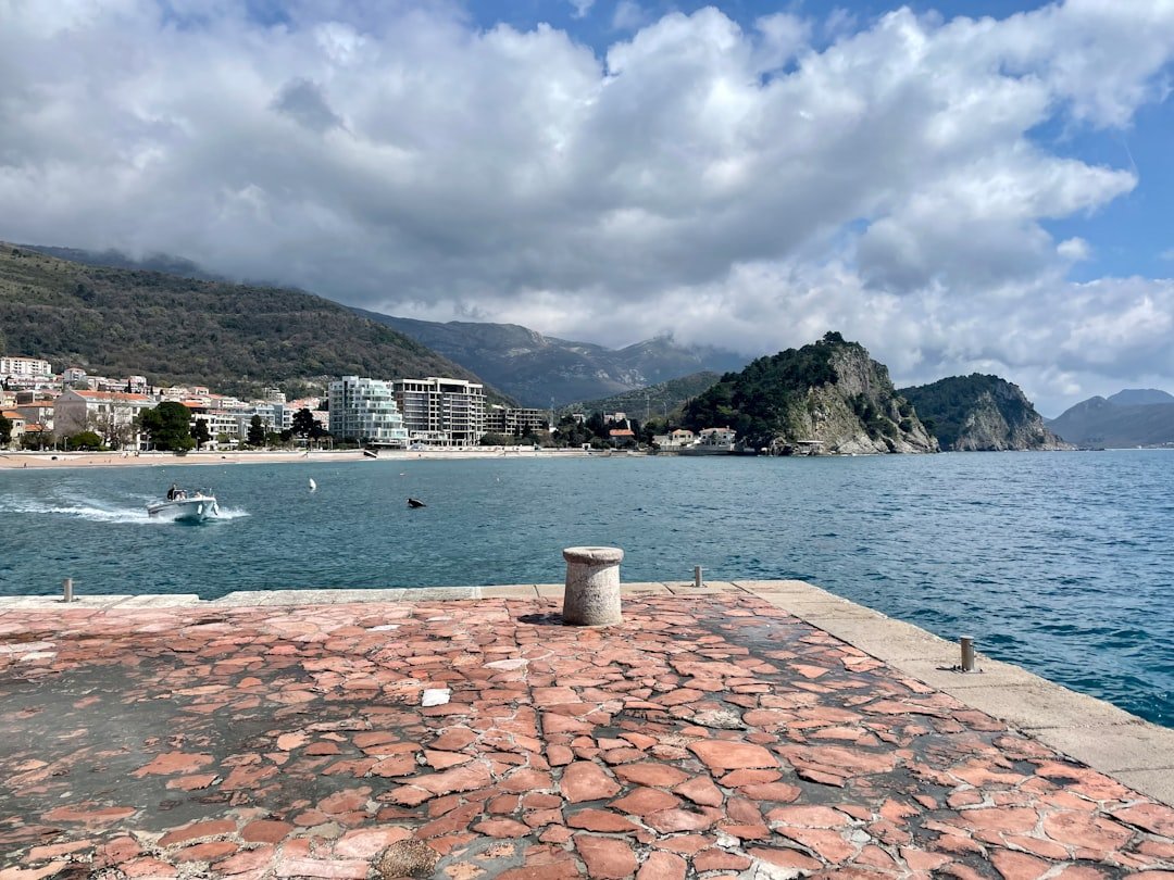 a view of a body of water from a pier