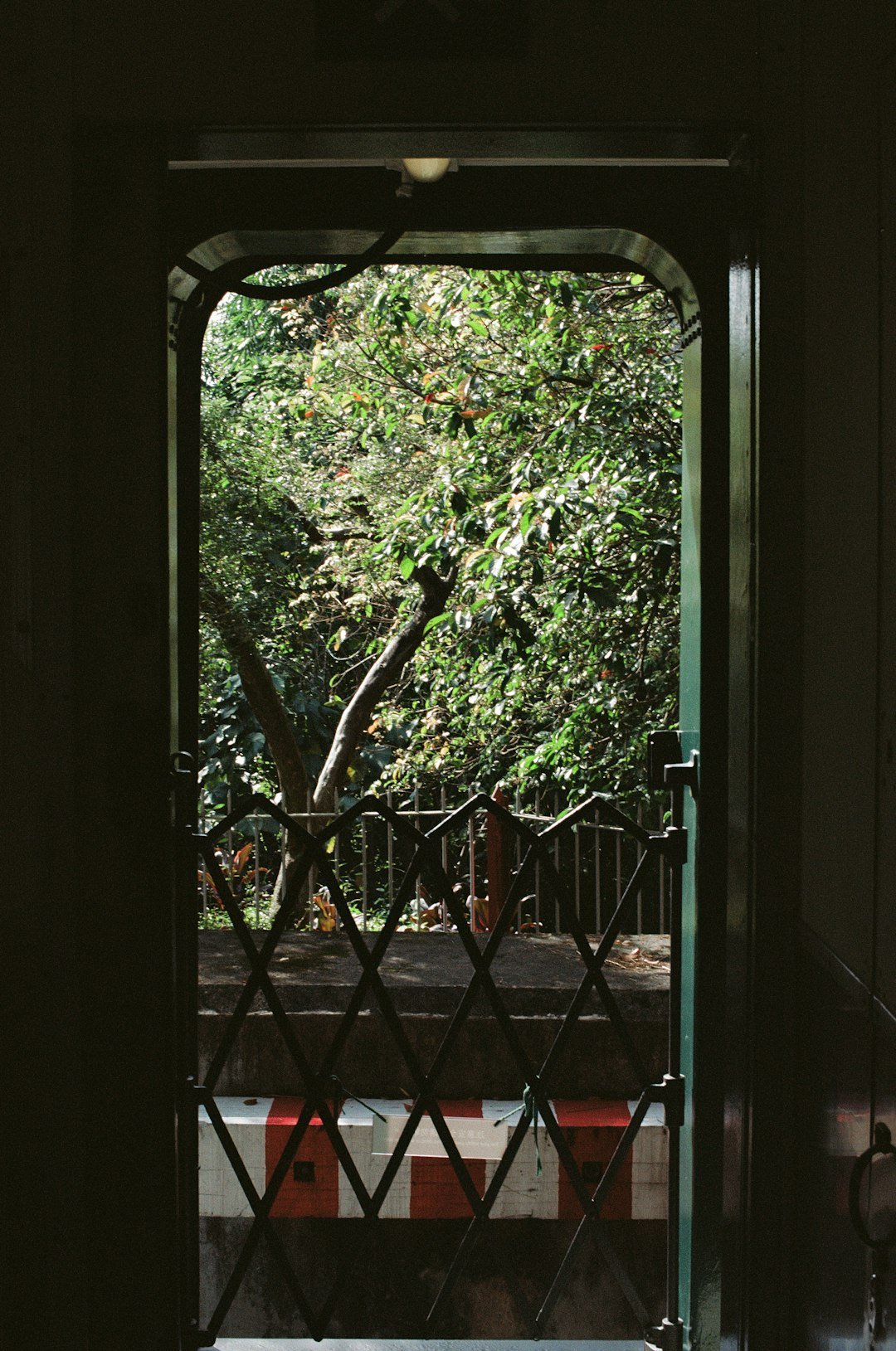 black metal frame
